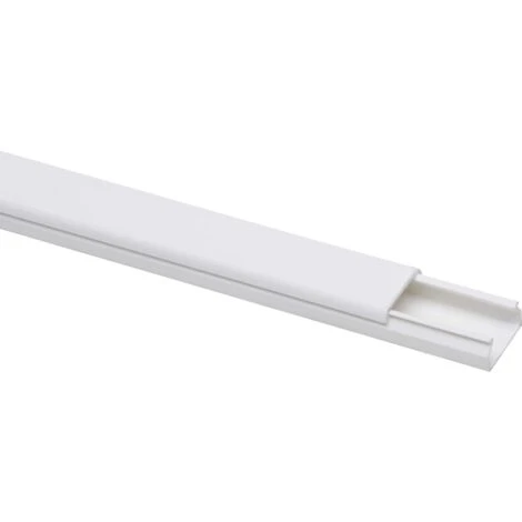 Kopp Kabelkanal 2 M 10 X 20 Mm Weiß Kabelleiste Mit Trennsteg – Bild 3