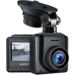 AUKEY DRA5 Mini-Dashcam, Dashcam Mit 1080p Full HD, LCD-Display Mit 1,5 Zoll, Autokamera Mit 170°-Weitwinkelobjektiv, Schwarz