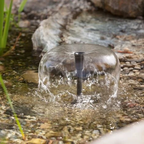 Solar Teichpumpe 5W 470l/h Solarpumpe Gartenteich Pumpenset Teich Esotec 101012 – Bild 2