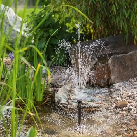 Solar Teichpumpe 5W 470l/h Solarpumpe Gartenteich Pumpenset Teich Esotec 101012 – Bild 5