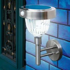 Solar Wandleuchte Asinara Bewegungsmelder Solarlampe Solarleuchte, Esotec 102098