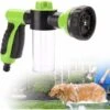 Haustier-Schaumbad-Gartenschlauchdüse 8 Bewässerungsmuster, Garten-Haustier-Duschpistole Mit Seifenspender-Hundewaschschlauch