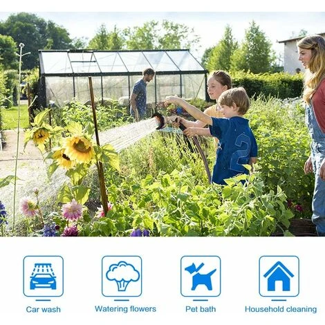 Metall-Bewässerungspistole, 9 Einstellbare Muster, Hochleistungs-Hochdruck-Sprühdüse, Perfekt Für Die Autoreinigung, Rasen- Und Gartenbewässerung – Bild 2