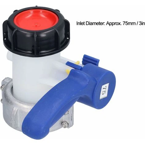 Deckon Absperrklappe, IBC Absperrklappe Tank Wasseradapter Auslasssteuerung, Mit Dickem Gewinde Für Industrielle Steuerung, DN50 (75 Mm) Absperrklappe Aus Aluminiumlegierung – Bild 5