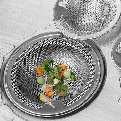 Abflusssieb Edelstahl, 2 Stück Klein Abflusssiebe, Ideal Für Für Küchen Waschbecken, Sieb Dusche, Badewanne, Erhältlich In DREI Größen – Bild 3