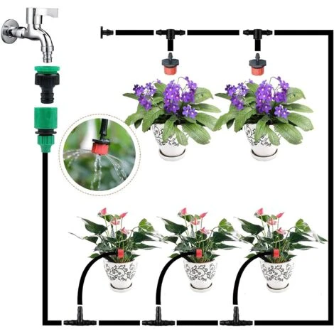 100 Stück 360-Grad-Tropfer Mit 8 Löchern Für 4/7-mm-Schläuche, Rot – Bild 4