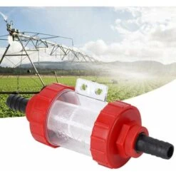 Wasserpumpenfilter, Wasserpumpe Mit Hohem Durchfluss, Landwirtschaftlicher Inline-Filter, Transparenter Filter Für Gartenwasserpumpe (G3/4 Zoll)