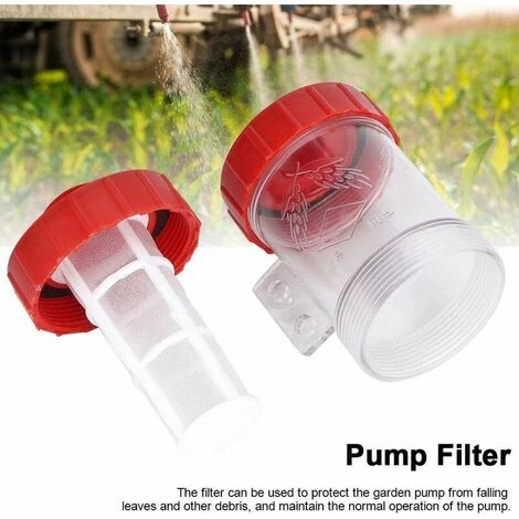 Wasserpumpenfilter, Wasserpumpe Mit Hohem Durchfluss, Landwirtschaftlicher Inline-Filter, Transparenter Filter Für Gartenwasserpumpe (G3/4 Zoll) – Bild 2