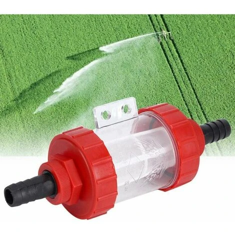 Wasserpumpenfilter, Wasserpumpe Mit Hohem Durchfluss, Landwirtschaftlicher Inline-Filter, Transparenter Filter Für Gartenwasserpumpe (G3/4 Zoll) – Bild 3