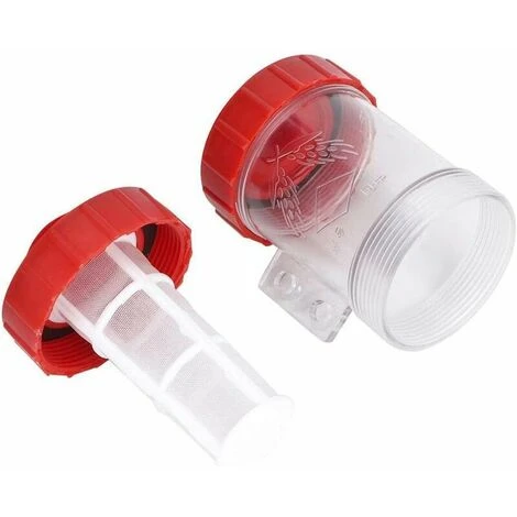 Wasserpumpenfilter, Wasserpumpe Mit Hohem Durchfluss, Landwirtschaftlicher Inline-Filter, Transparenter Filter Für Gartenwasserpumpe (G3/4 Zoll) – Bild 4