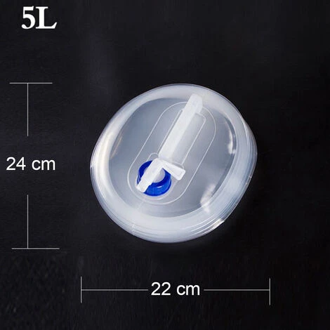 2 Stück 5 L Zusammenklappbarer Wasserbehälter Tragbar Mit Wasserhahn Für Camping – Bild 3