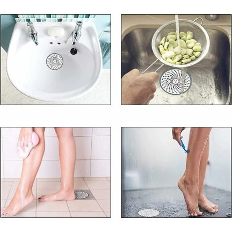 Haarfänger Waschbecken Sieb Sieb Dusche Ablauffilter Abwasserstopfen Ablaufsieb Edelstahl Küchenspüle Sieb Bad Sieb Für Badezimmer Küche Und Toilette – Bild 4