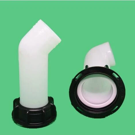 2 Stück Wassertankadapter, Wassertankventil, IBC-Ablasstankadapter Für IBC-Wassertanks, Tonnage-Ventile, Landwirtschaftliche Bewässerung, Rohrleitungen, Kunststoff, 60 Mm (weiß) – Bild 3