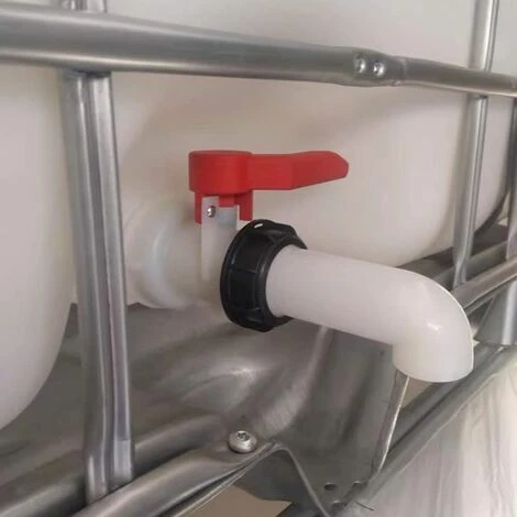 2 Stück Wassertankadapter, Wassertankventil, IBC-Ablasstankadapter Für IBC-Wassertanks, Tonnage-Ventile, Landwirtschaftliche Bewässerung, Rohrleitungen, Kunststoff, 60 Mm (weiß) – Bild 4