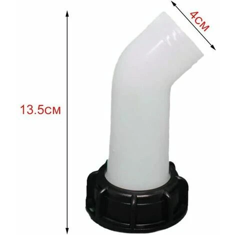 2 Stück Wassertankadapter, Wassertankventil, IBC-Ablasstankadapter Für IBC-Wassertanks, Tonnage-Ventile, Landwirtschaftliche Bewässerung, Rohrleitungen, Kunststoff, 60 Mm (weiß) – Bild 5