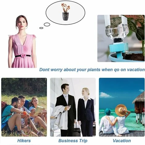 Tropfset, Automatische Pflanzensprinkler, Einstellbares Bewässerungssystem, Bewässerungsgeräte Mit Langsamen Steuerventilen Für Gartenpflanzen Im Innenbereich – Bild 4