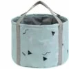 3K Faltbares Waschbecken Tragbares Zusammenklappbares Multifunktionsbecken Eimer Outdoor-Waschbecken Reise Camping Fußbad Faltbarer Eimer Home-Daisy Basins Faltbares Waschbecken (Color : Light Blue Tr
