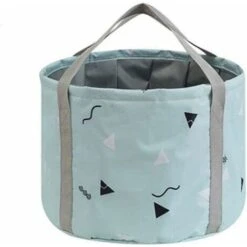 3K Faltbares Waschbecken Tragbares Zusammenklappbares Multifunktionsbecken Eimer Outdoor-Waschbecken Reise Camping Fußbad Faltbarer Eimer Home-Daisy Basins Faltbares Waschbecken (Color : Light Blue Tr