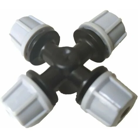 Bewässerung Gewächshaus 4-PS-Tropfzerstäuberdüse Kreuzzerstäuberdüse Zerstäubungswasser Gewächshaus-Tropfbewässerungssystem (Color : Light Grey)