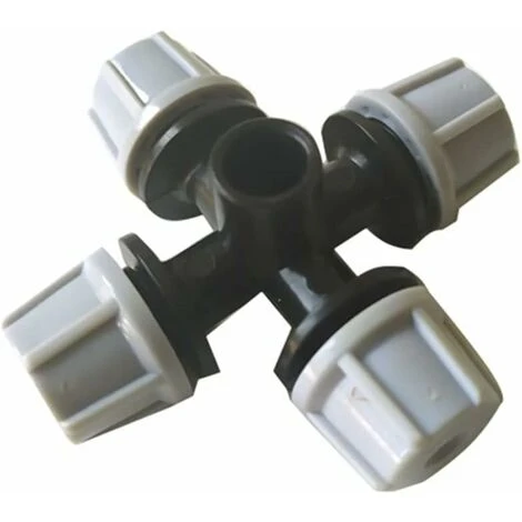 Bewässerung Gewächshaus 4-PS-Tropfzerstäuberdüse Kreuzzerstäuberdüse Zerstäubungswasser Gewächshaus-Tropfbewässerungssystem (Color : Light Grey) – Bild 4