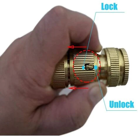 Gartenschlauchverbinder 4er Set Messing Wasserschlauchverbinder Messing Gartenschlauchverbinder 4er Set Messingschlauchverbinder 1/2 Und 3/4 Außengewinde – Bild 5