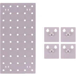 Wall Control Pegboard Rack Horizontale Pegboard - Einfach Zu Installierende Pegboards Grau S