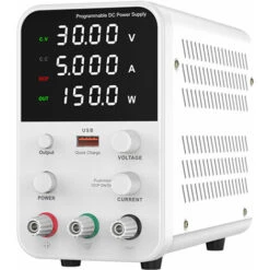 Bench DC-Netzteil Variable Digitalanzeige Einstellbares Schaltnetzteil CV CC, UK-Stecker 30V 5A