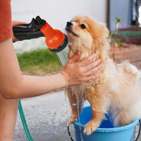 Wandschlauchbox Schlauchtrommel Mobile Schlauch 16m Schlauchaufroller Automatischer Schlauchbox 180°schwenkbar (16 Meter Mit Spritzpistole, Blau), HENGMEI – Bild 3