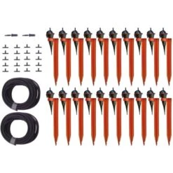 Gartenset ökologische Bewässerung Mit Standtropfern 20 Tropfer