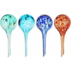 Pflanzenbewässerungskugeln Wasserspender Pflanzen Automatische Bewässerungsbirnen Sprinkler Ball 4 Stück Automatische Bewässerung Indoor Outdoor Garten Bunt 6 15cm