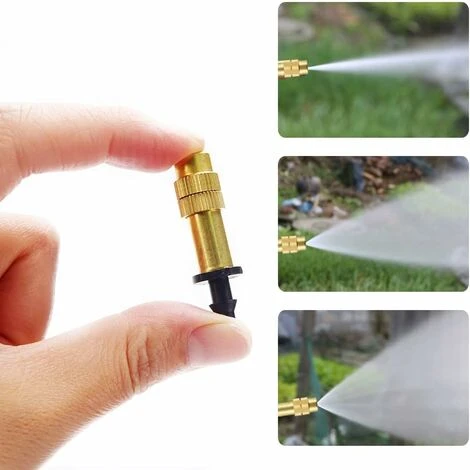 15 Stück Kupfer-Sprühdüse, Einstellbare Sprühdüse, Messing-Sprühdüse, Sprühregner Für Die Gartenbewässerung – Bild 5