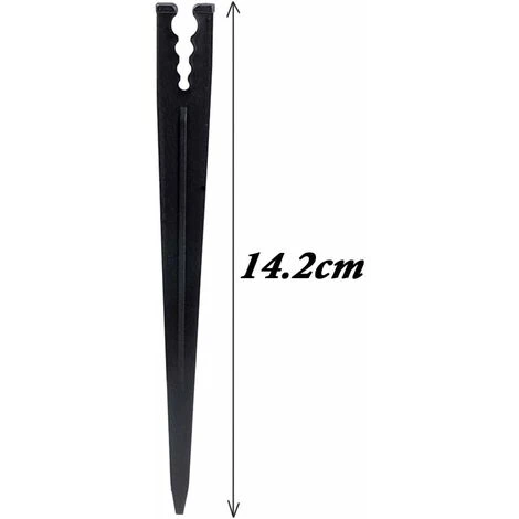 Set Mit 50 Gartenschlauchhaltern Für Bewässerungsschläuche - Ankerhalterung Zur Befestigung Von Gartenschläuchen - Zubehör Für Gartenschläuche 4/7 Oder 3/5 – Bild 2