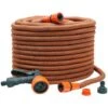 PRO Dehnbarer Gartenschlauch Orange Mit Pistole