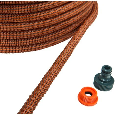 PRO Dehnbarer Gartenschlauch Orange Mit Pistole – Bild 4