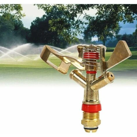 Wassersprinkler, 1/2 Zoll Anschluss Messing Schwenkarm Wassersprinkler Für Rasenbewässerung Gartenbewässerung – Bild 5