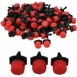400PCS Verstellbarer Bewässerungstropfer, 1/4'' Automatisches Tropfbewässerungssystem Mikrosprinklertropfer Für Pflanzengewächshaus DIY Garten (Grün)