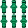 Stück Doppel-Schlauchverbinder Schlaucharmaturen Zum Verbinden Von Gartenschläuchen (Grün)