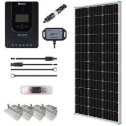 100W 12V/24V Premium Solaranlage Mit 20A MPPT Laderegler Für Balkon, Garten, Häuser, Dach, Wohnmobile