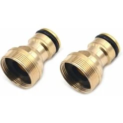 Schlauchanschluss Wasserhahn Messing Adapter Wasserhahn Gartenschlauch,2 Stück Wasserhahn Adapter Mit M22 Innen- Und M24 Außengewindeanschluss Schlauchadapter Für Garten Schlauch Waschmaschine