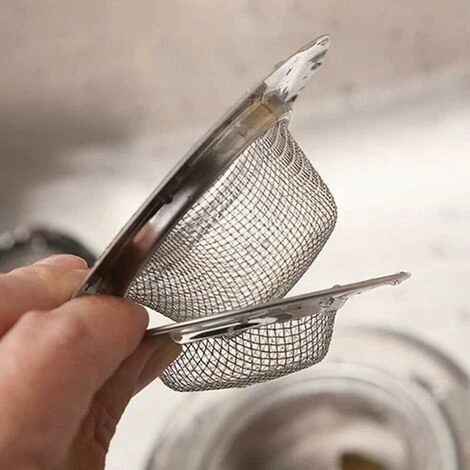 2 Stück Küchenspülensieb, Edelstahl-Spülensieb, Edelstahl-Abflusssieb, Küchenspülensieb, Für Küchenspüle, Badezimmer, Waschbecken, Wannen – Bild 5