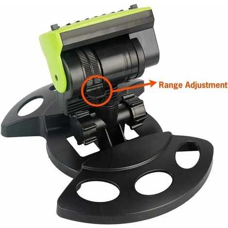 3-Wege-16-Düsen-verstellbarer Mini-Oszillations-Rasensprinkler. 180-Grad-automatisches Sprinkler-wasserdichtes Rasenbewässerungssystem Für Kinder Im Freien Sommerspiel-Wasserpark Für 1,9-cm-Schlauch – Bild 4