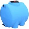 Horizontaler Blauer Oberirdischer Polyethylentank