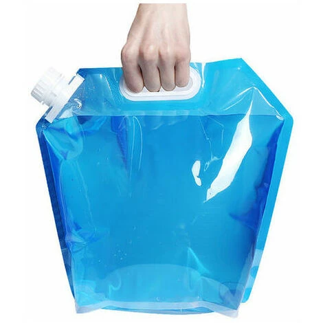 2er Set Faltbare Und Tragbare Trinkwasserkanister (5 L + 10 L) Geeignet Für Wandern, Camping, Picknick, Ausflug, Grill-Versail – Bild 2