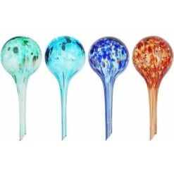 Pflanzenbewässerungskugeln Wasserspender Pflanze Automatische Bewässerungsbirnen Bewässerung Bou 4 Stück Automatische Bewässerung Indoor Outdoor Garten Bunt 6 15cm Cisea