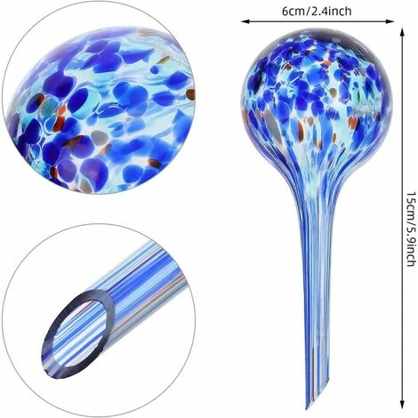 Pflanzenbewässerungskugeln Wasserspender Pflanze Automatische Bewässerungsbirnen Bewässerung Bou 4 Stück Automatische Bewässerung Indoor Outdoor Garten Bunt 6 15cm Cisea – Bild 2