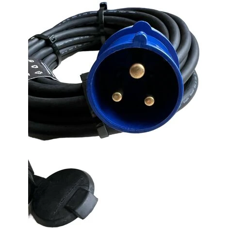 ROWI 10m Caravan Verlängerung CEE Stecker Auf Schuko-Kupplung, Spritzwassergeschützt – Bild 3