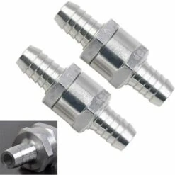 Aluminium-Kraftstoffventil-Rückschlagventil Benzin-Diesel-Rückschlagventil (12 Mm 2 Stück) Für Vergaser-Niederdruck-Kraftstoffsysteme