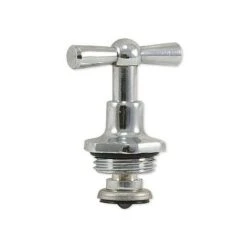 Ventiloberteil Mit Knebel - Poliert Verchromt Zu Auslaufventil 1/2''