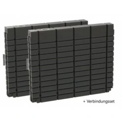 ThinTanks Oberirdischer Regenwassertank 2x1000L Espresso Schwarz