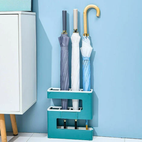 Aufbewahrung Regenregal Regenschirm Abtropfgestell Kreatives, An Der Wand Montiertes, Stanzfreies Regenrohr – Bild 4